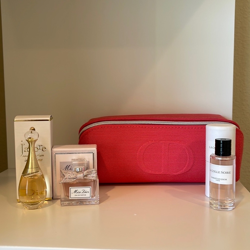 Dior Mini perfume and pouch Brand new